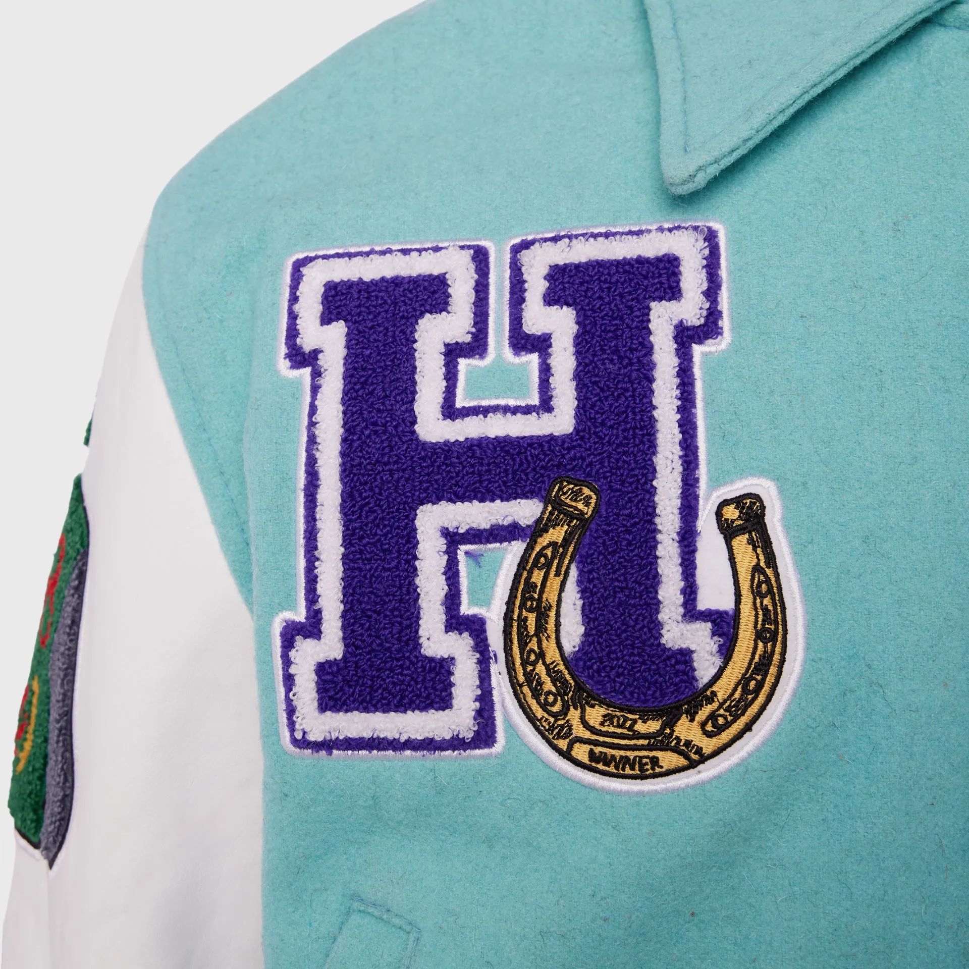 148 Letterman Jacket Teal