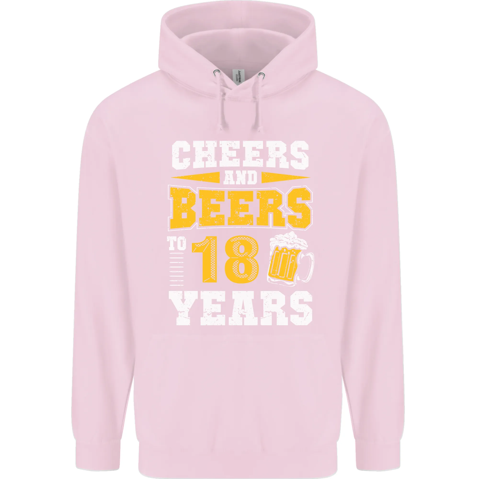 18th Birthday 18 Year Old Funny Alcohol Mens 80% Cotton Hoodie