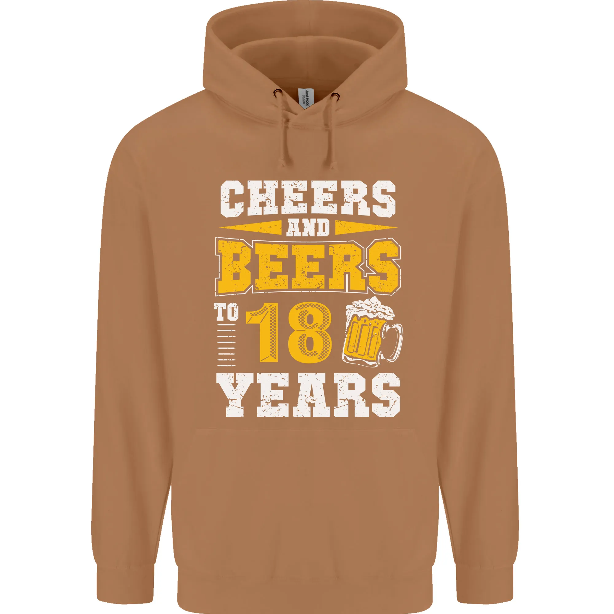 18th Birthday 18 Year Old Funny Alcohol Mens 80% Cotton Hoodie