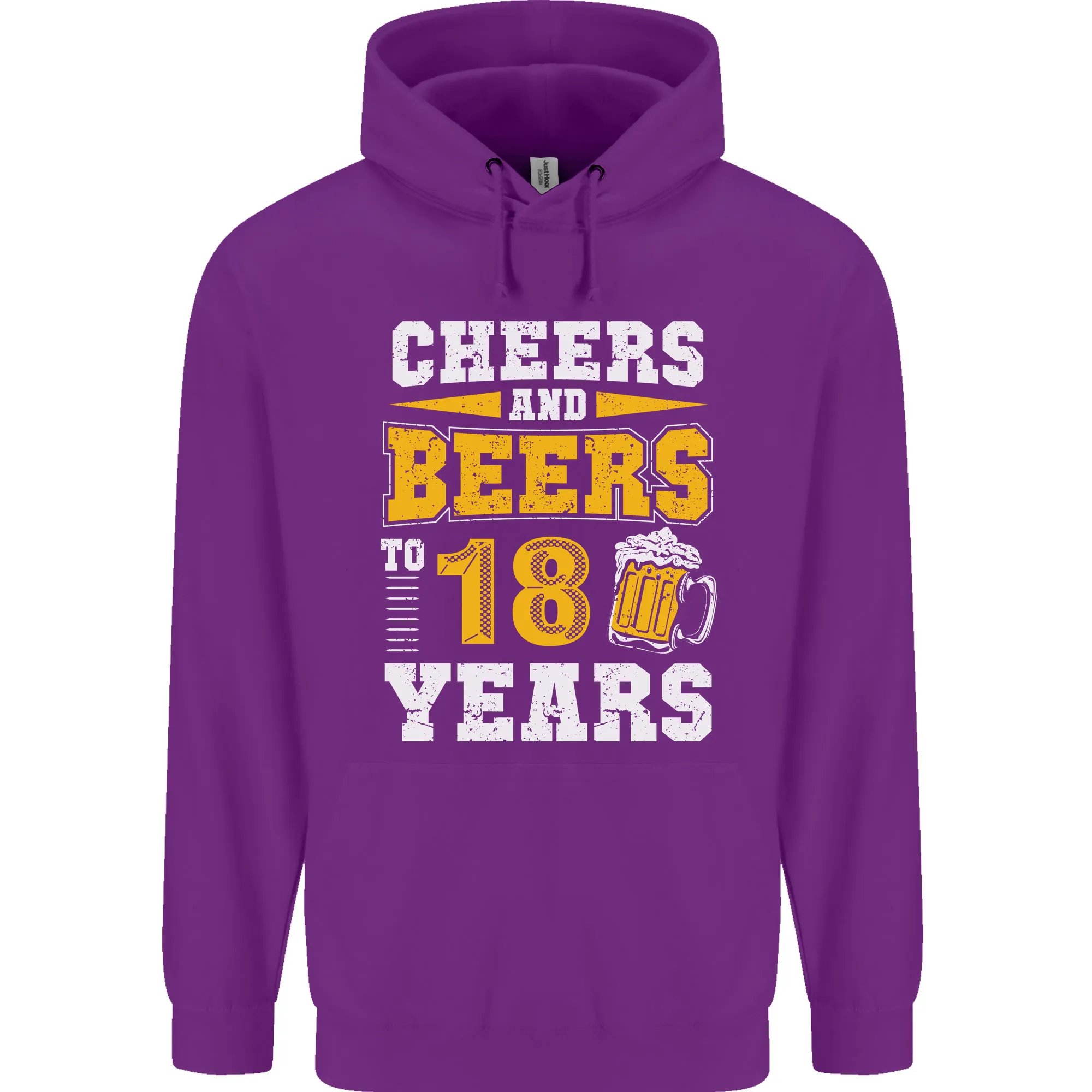 18th Birthday 18 Year Old Funny Alcohol Mens 80% Cotton Hoodie