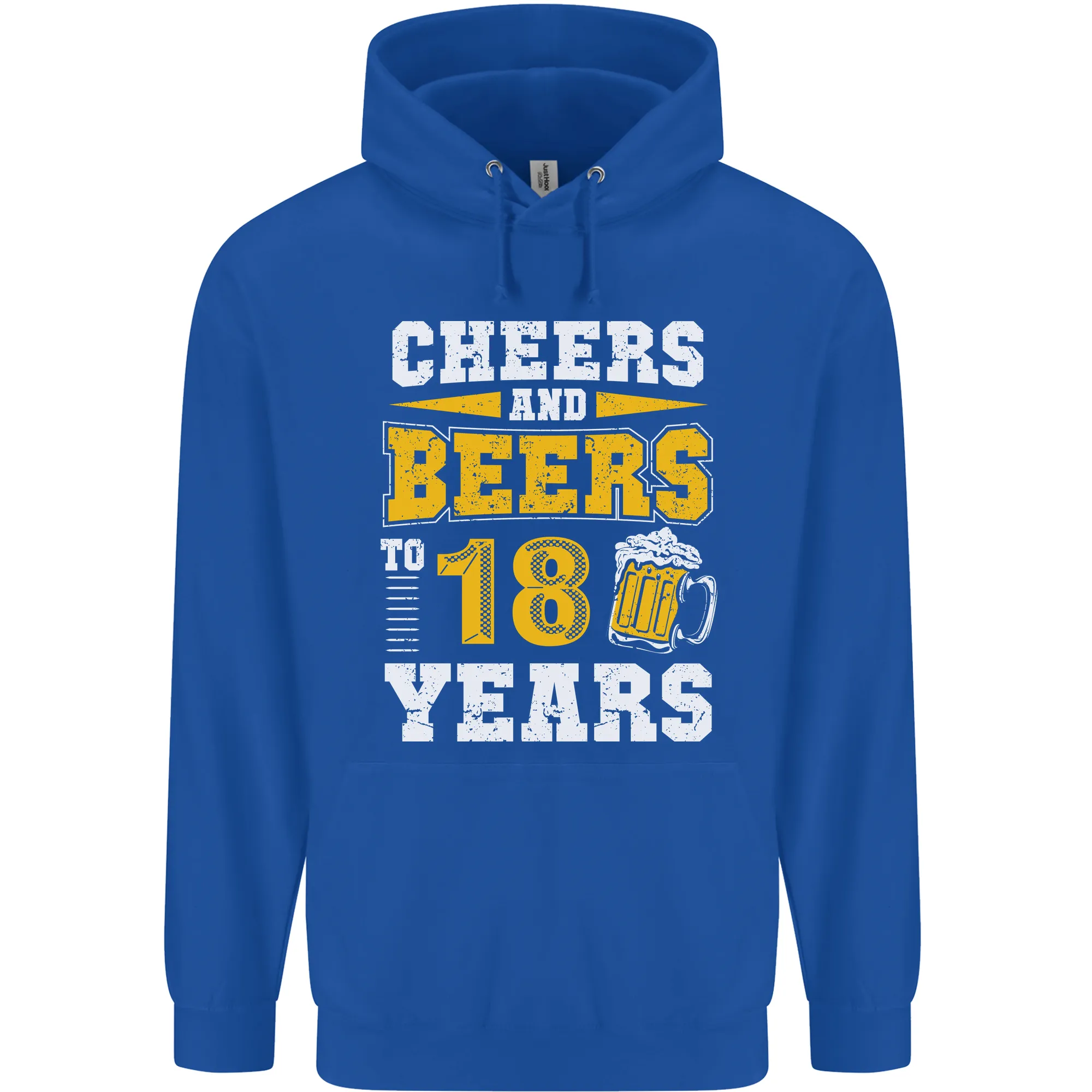 18th Birthday 18 Year Old Funny Alcohol Mens 80% Cotton Hoodie