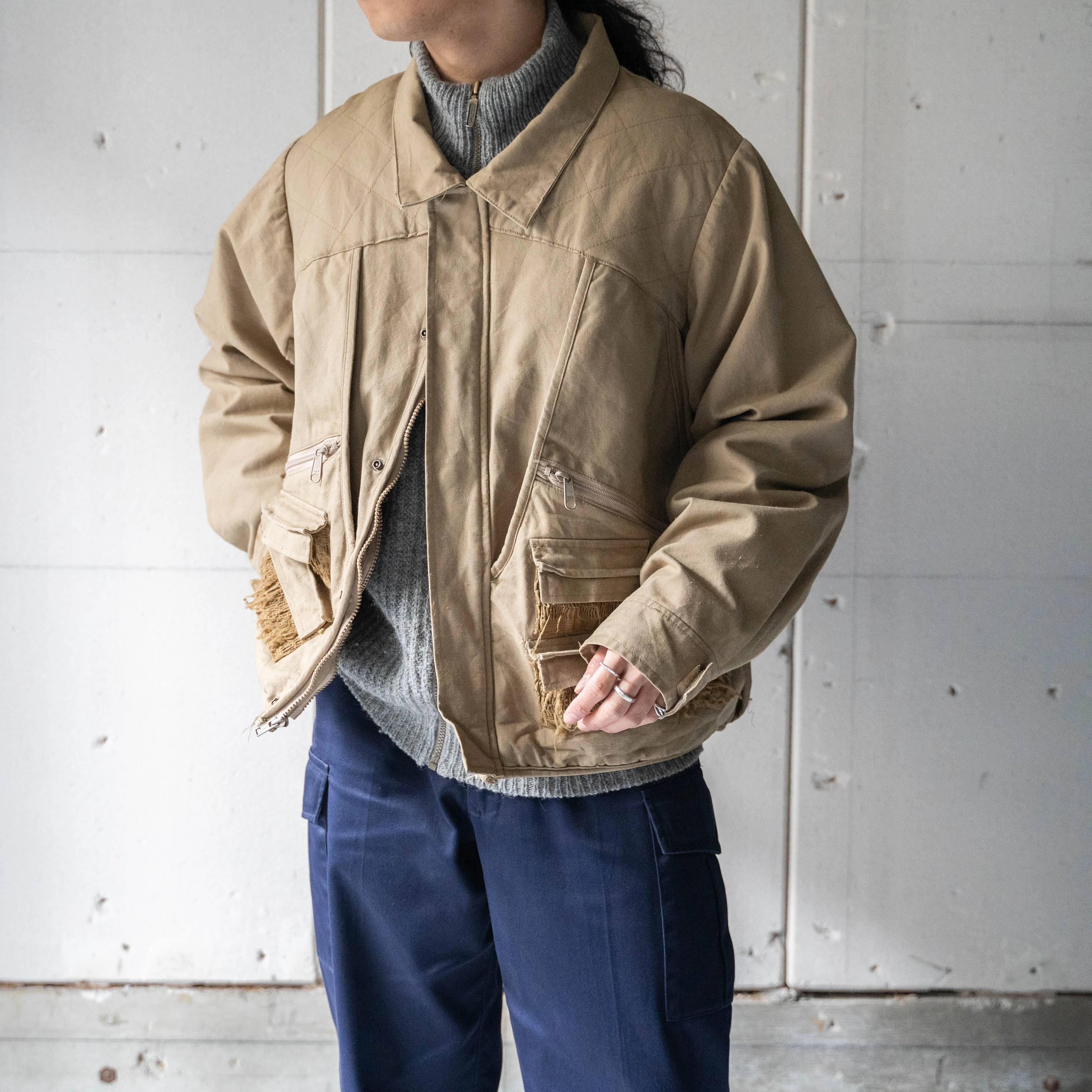 1980s 'Columbia' cotton canvas hunting jacket