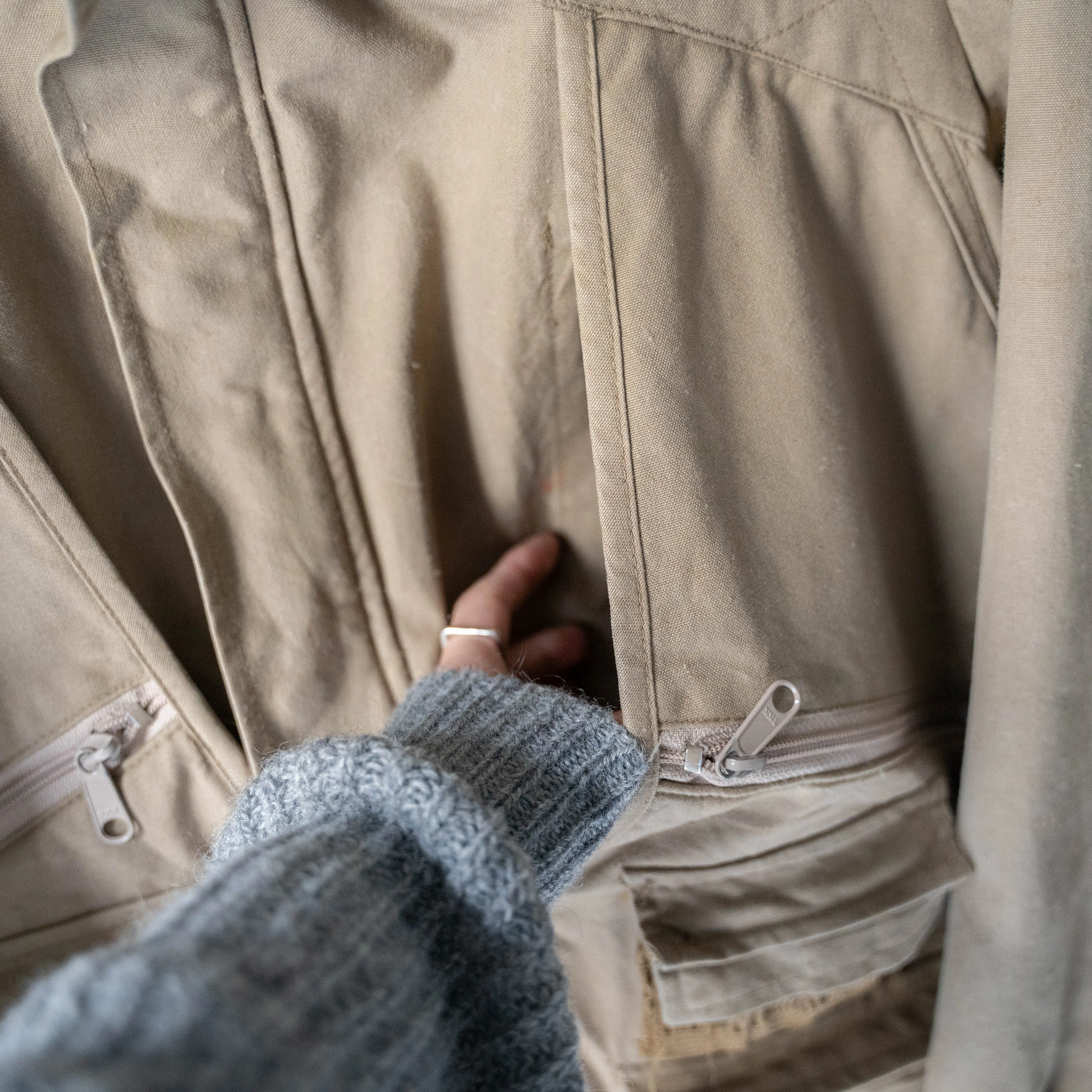 1980s 'Columbia' cotton canvas hunting jacket