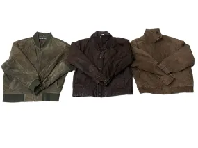 90s Vintage Suede Bomber Jackets Mixed - 9 Pcs