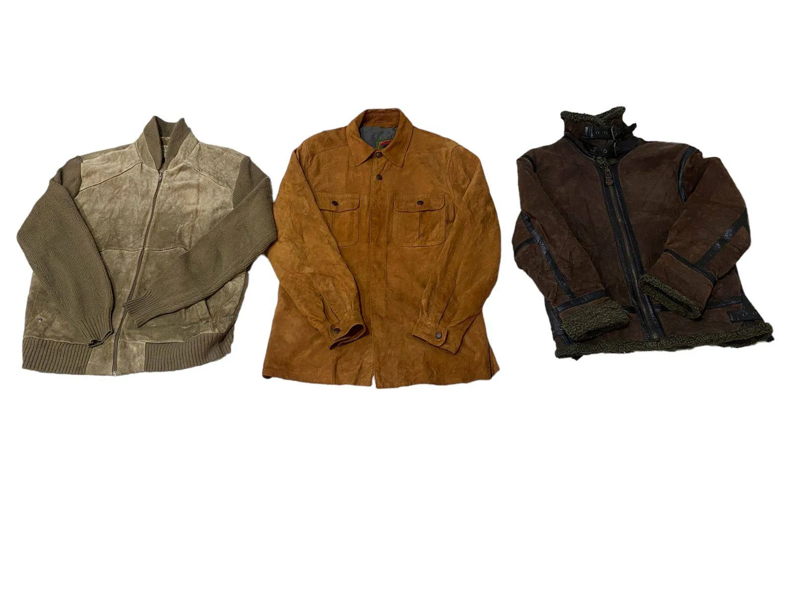 90s Vintage Suede Structured Jackets Mixed - 15 pcs