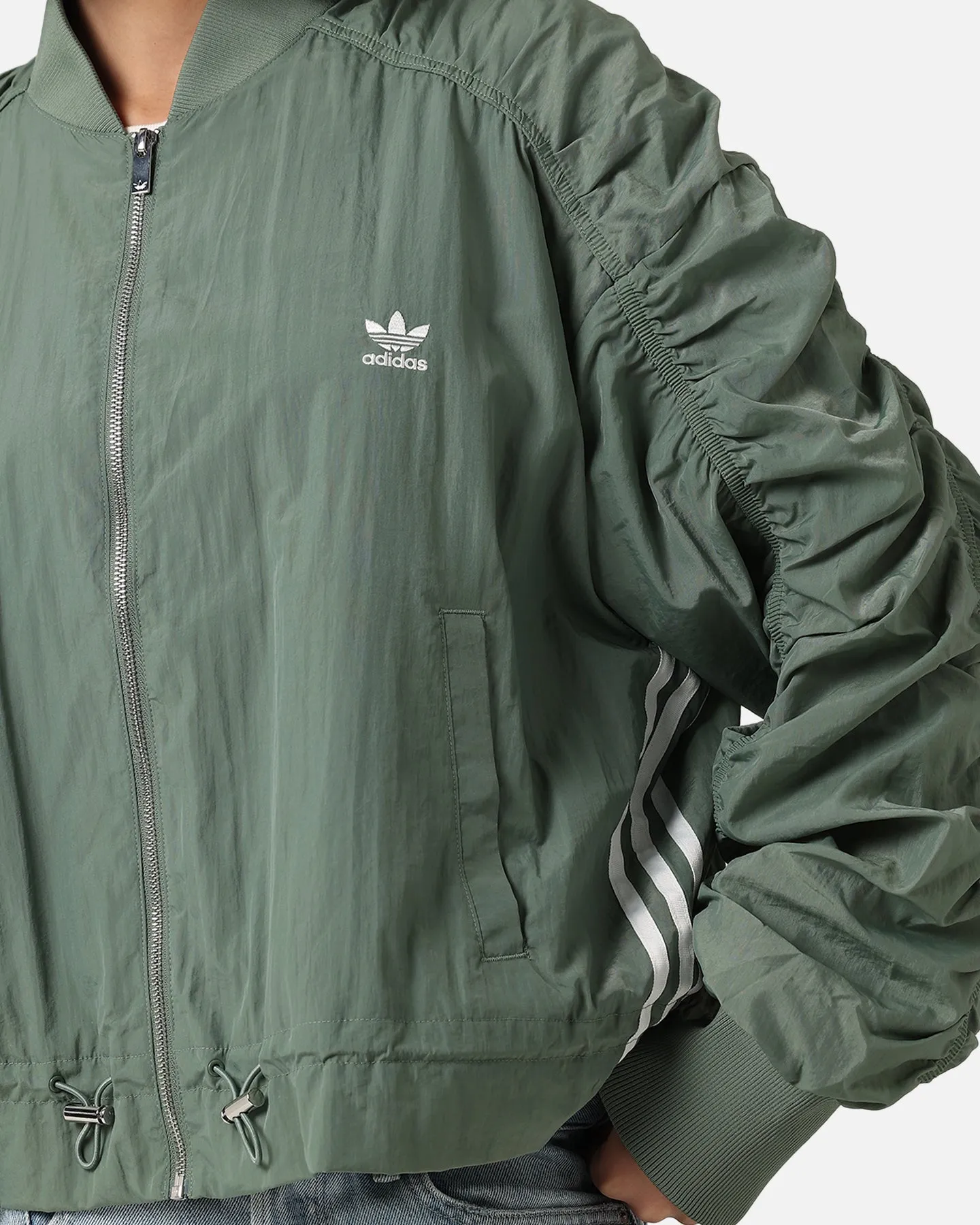 Adidas Women's Light Weight Bomber Jacket Trace Green