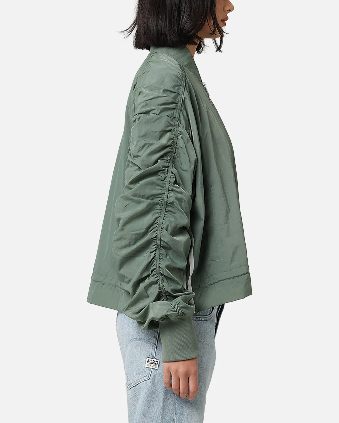 Adidas Women's Light Weight Bomber Jacket Trace Green