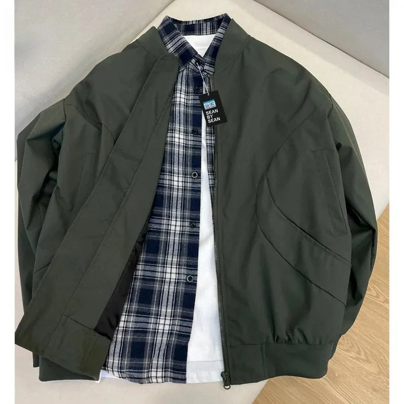 Aidase Fashionable Korean Retro Jacket Street Fashion Brand Men and Women Winter Loose Y2K Versatile Casual Baseball Uniform Jacket Top