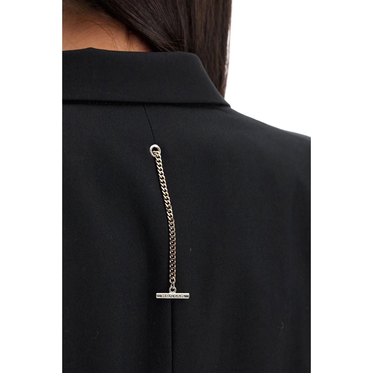 Alexander Mcqueen "gabardine jacket with chain