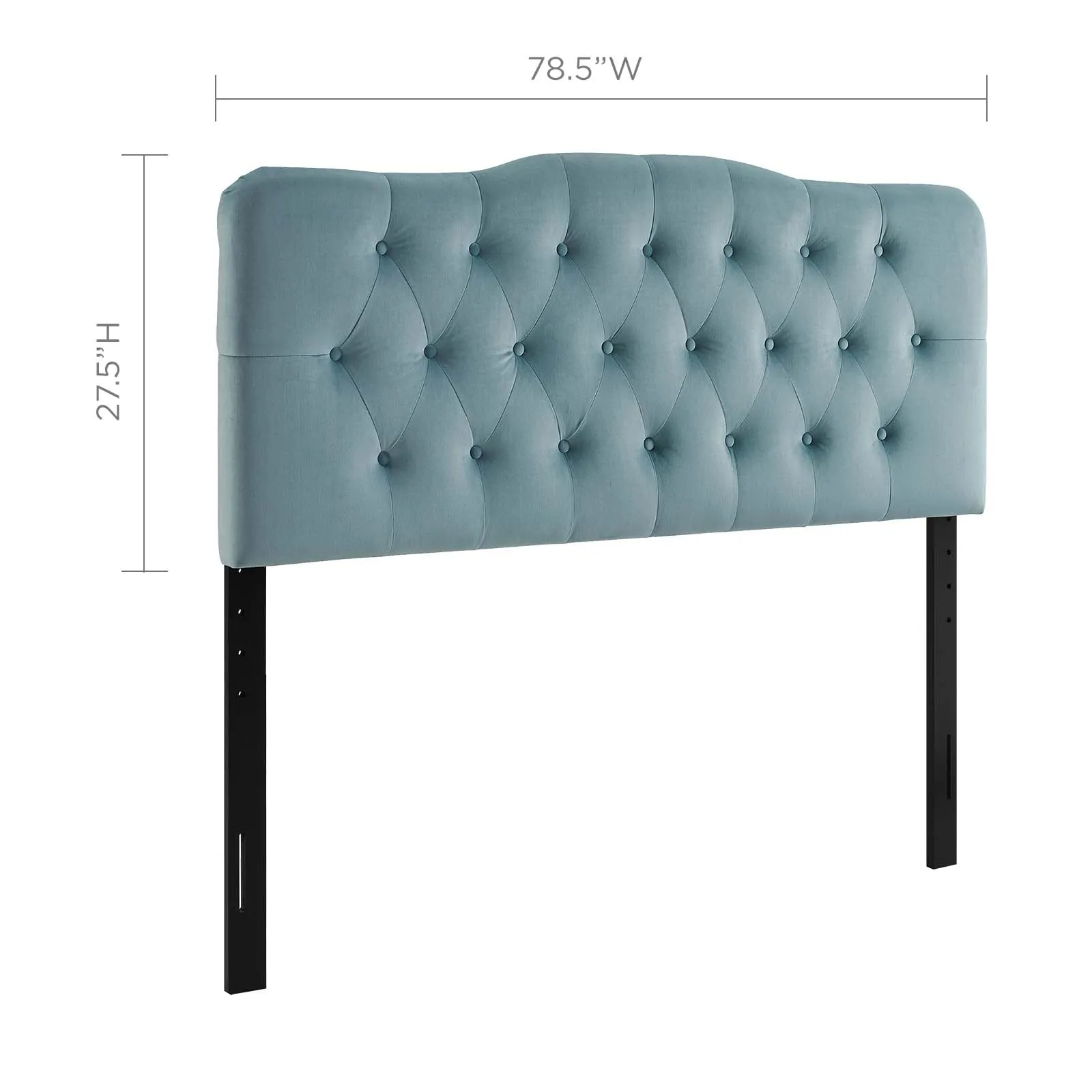 Annabel Diamond Tufted Performance Velvet Headboard