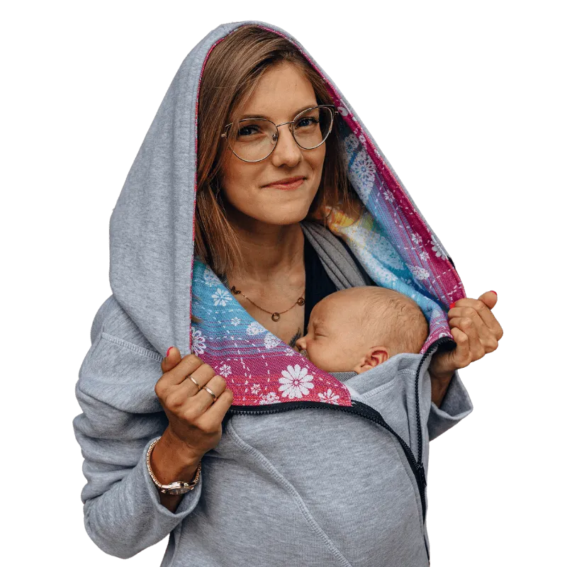 Babywearing Hoodie Dragonfly Rainbow by LennyLamb