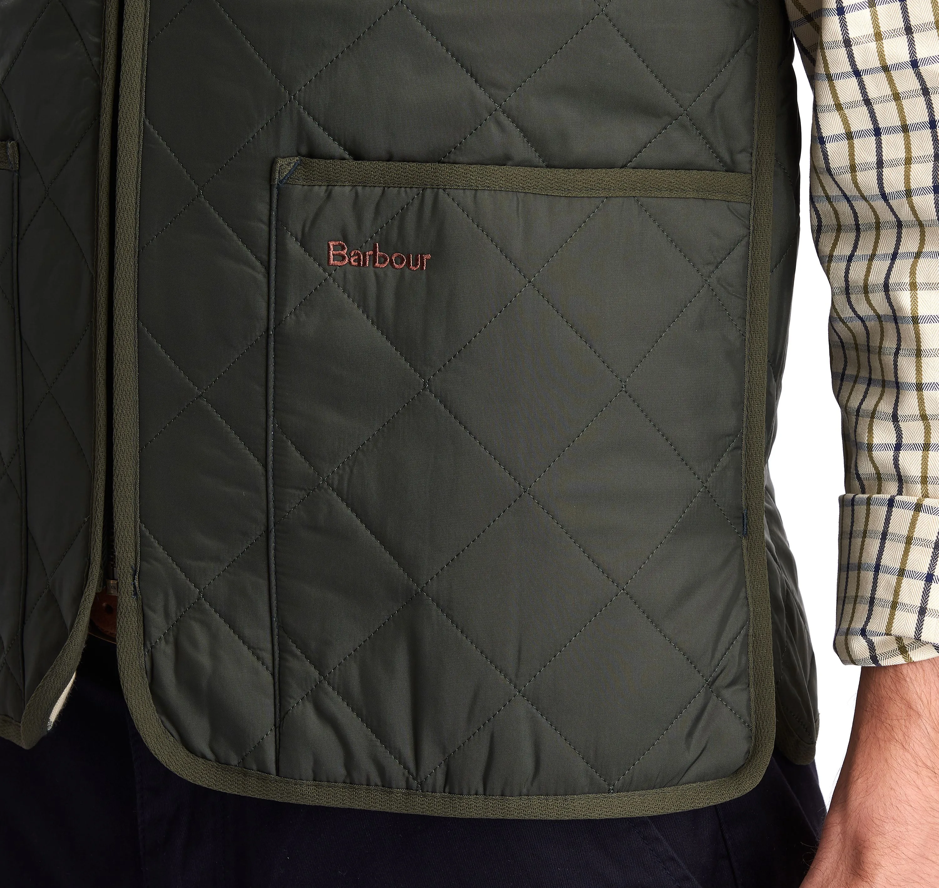 Barbour Sage Quilted Waistcoat/ZIP-IN Liner