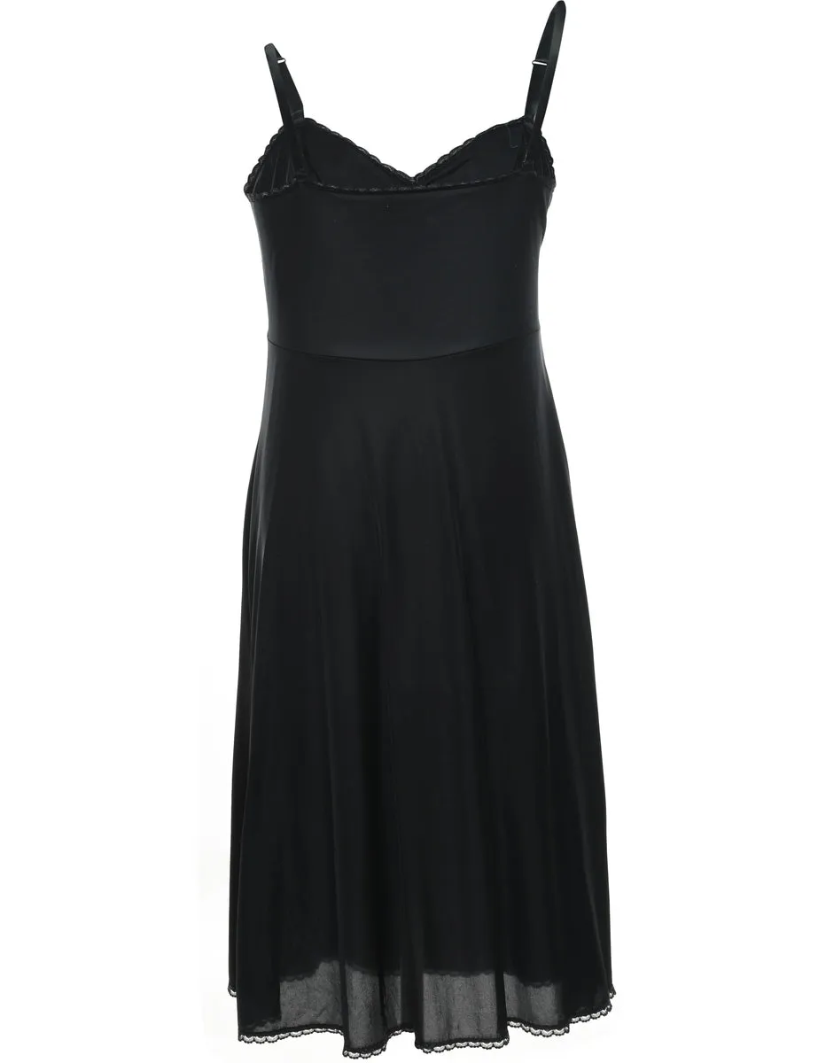 Black Slip Dress - L