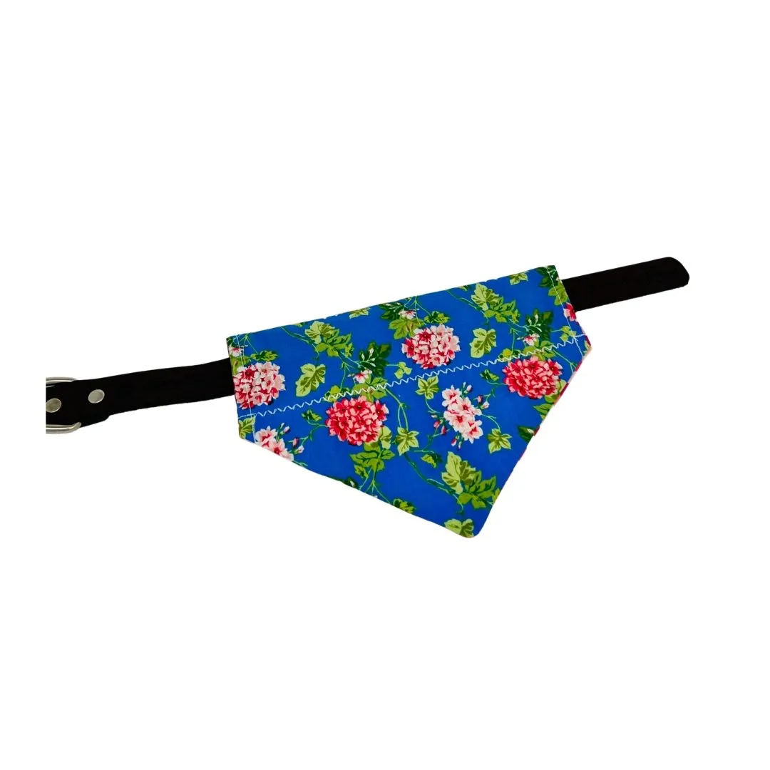 Blue Garden Party Dog Bandana