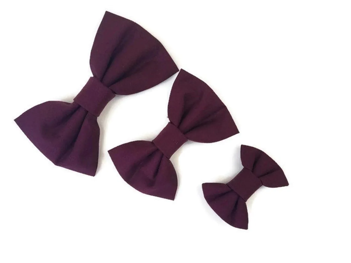 Bowtie Collar | Cabernet