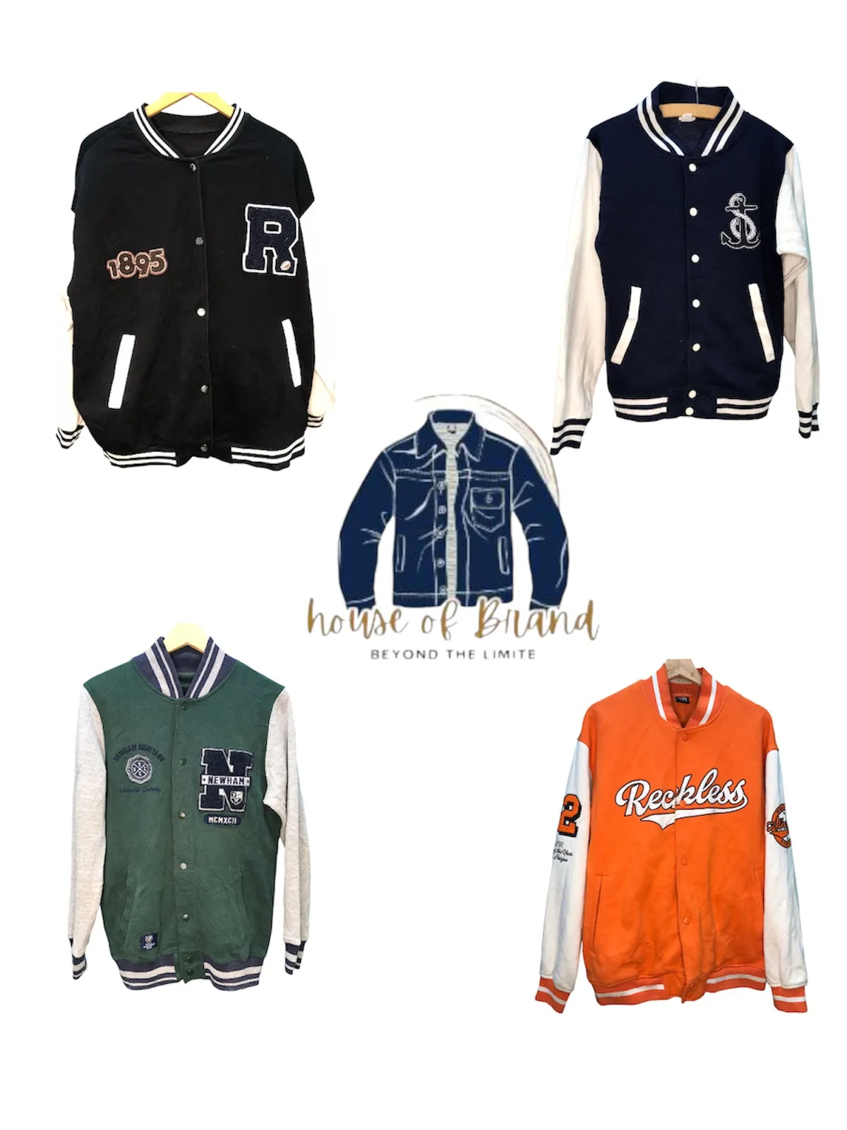 Branded Baseball Jackets like Fish bowl , Eland,fashion,FSBN