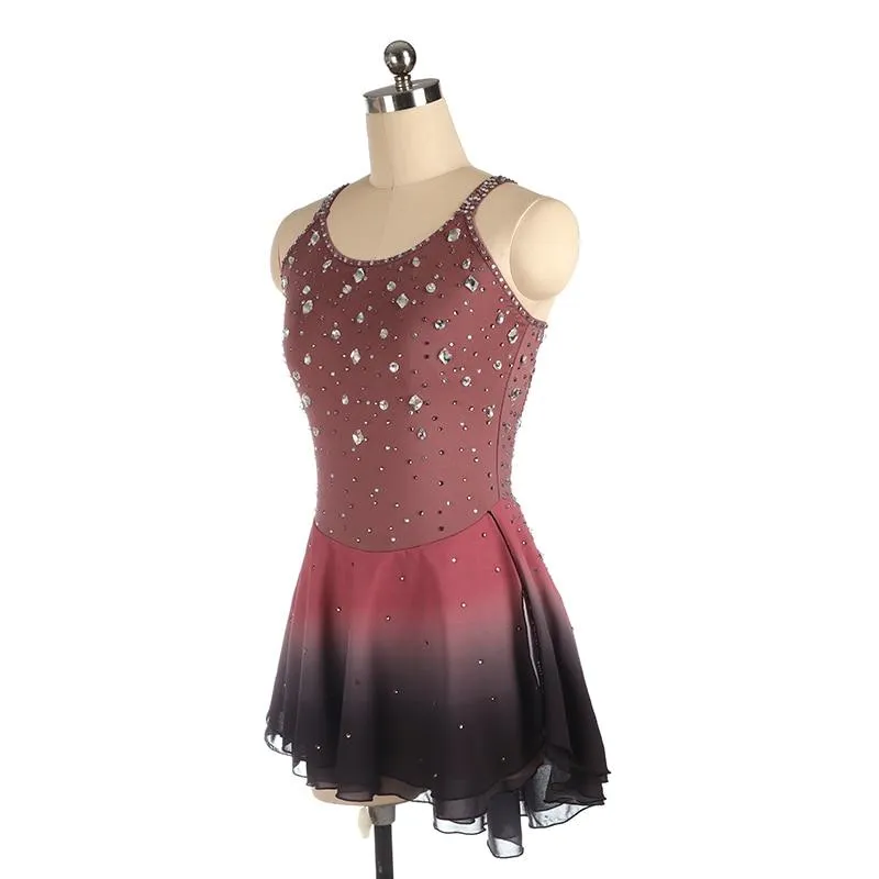 Brown Competition Figure Skating Dress BSU61121