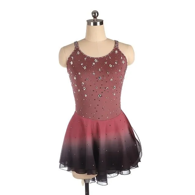 Brown Competition Figure Skating Dress BSU61121