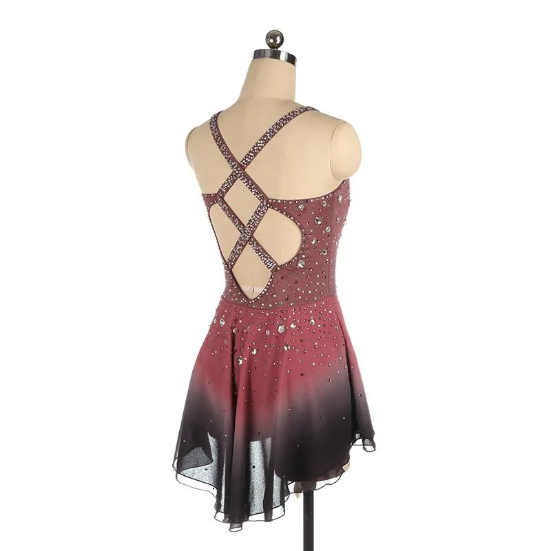 Brown Competition Figure Skating Dress BSU61121