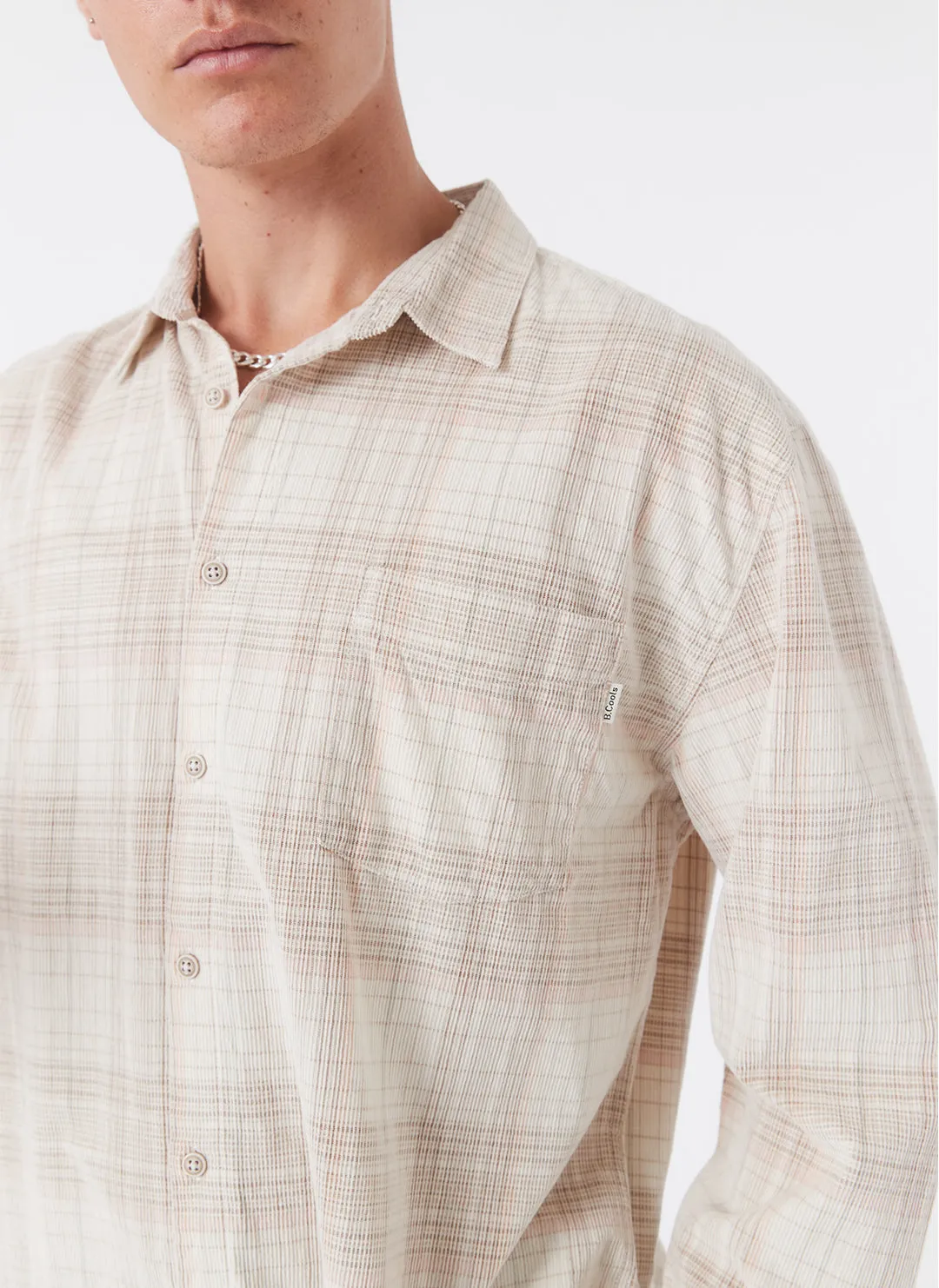 Cabin Shirt Y2K Corduroy Plaid