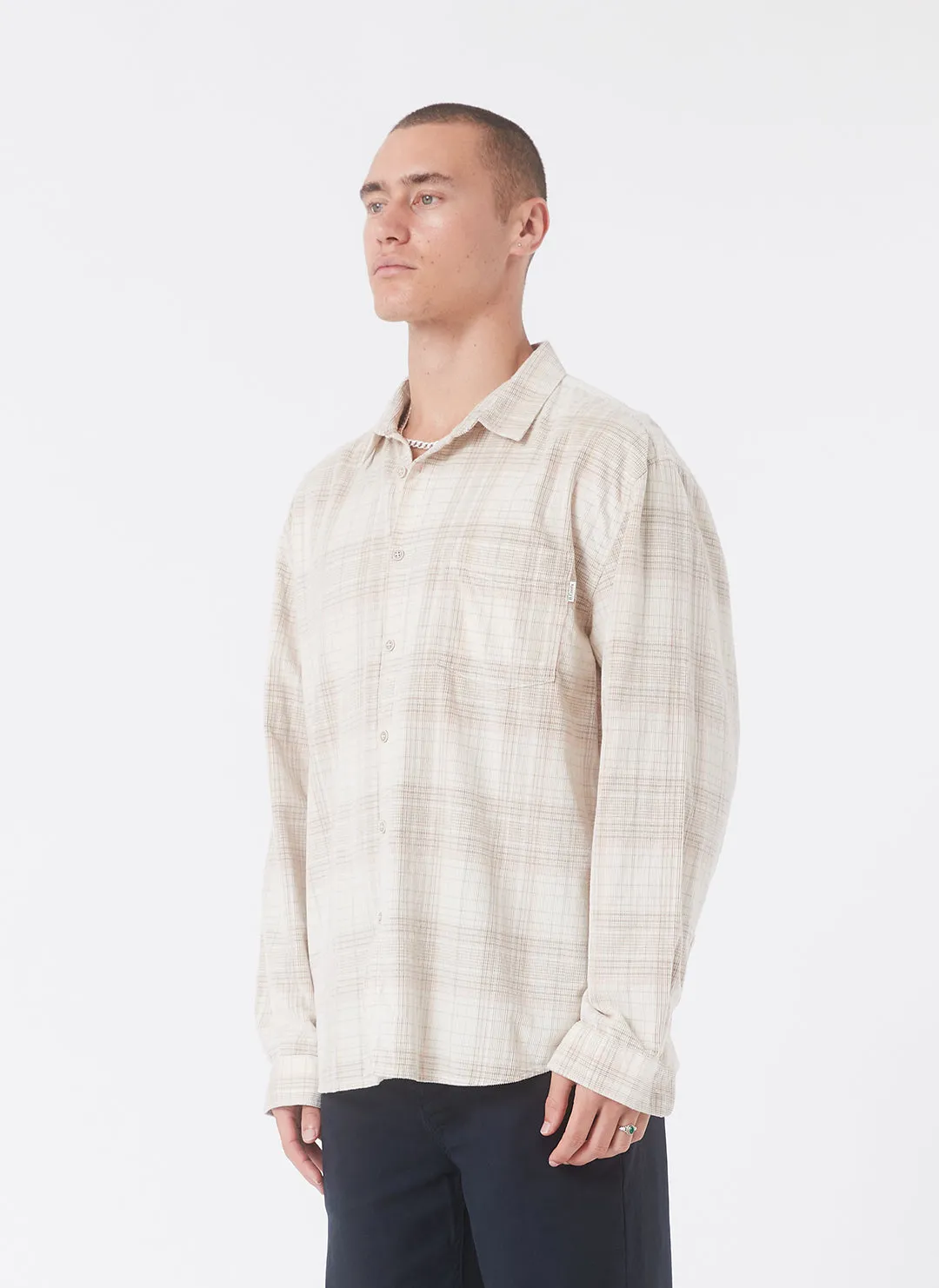 Cabin Shirt Y2K Corduroy Plaid