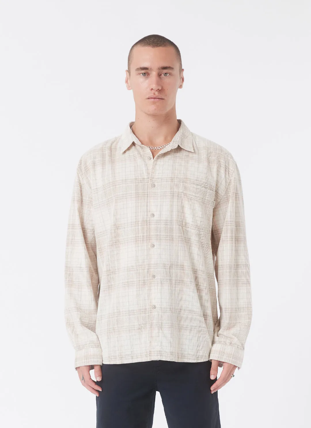 Cabin Shirt Y2K Corduroy Plaid