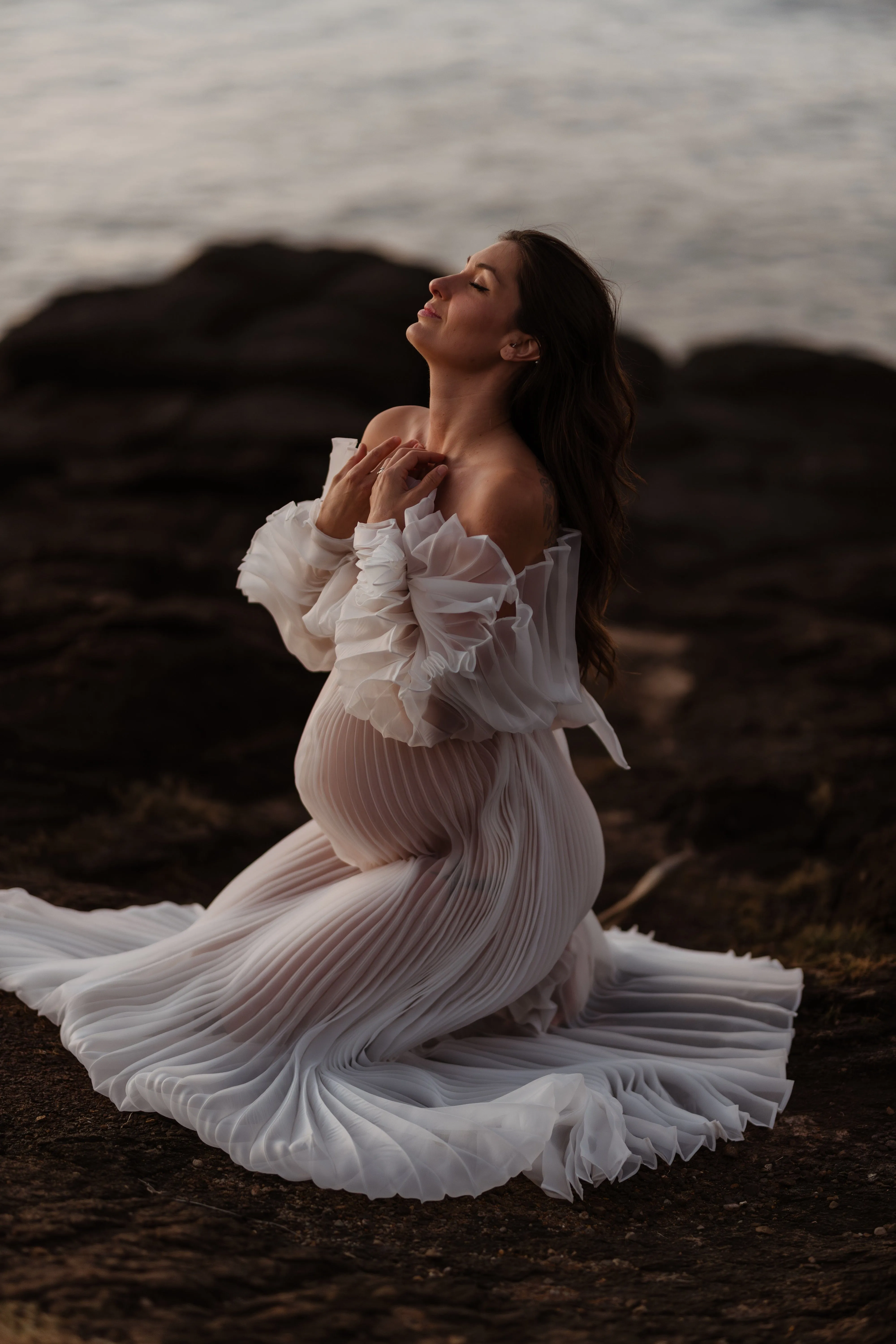 Camille - Maternity Photoshoot Dress - Photoshoot Dress - Elopement Dress