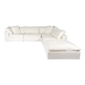 Clay Dream Modular Sectional Livesmart Fabric Cream