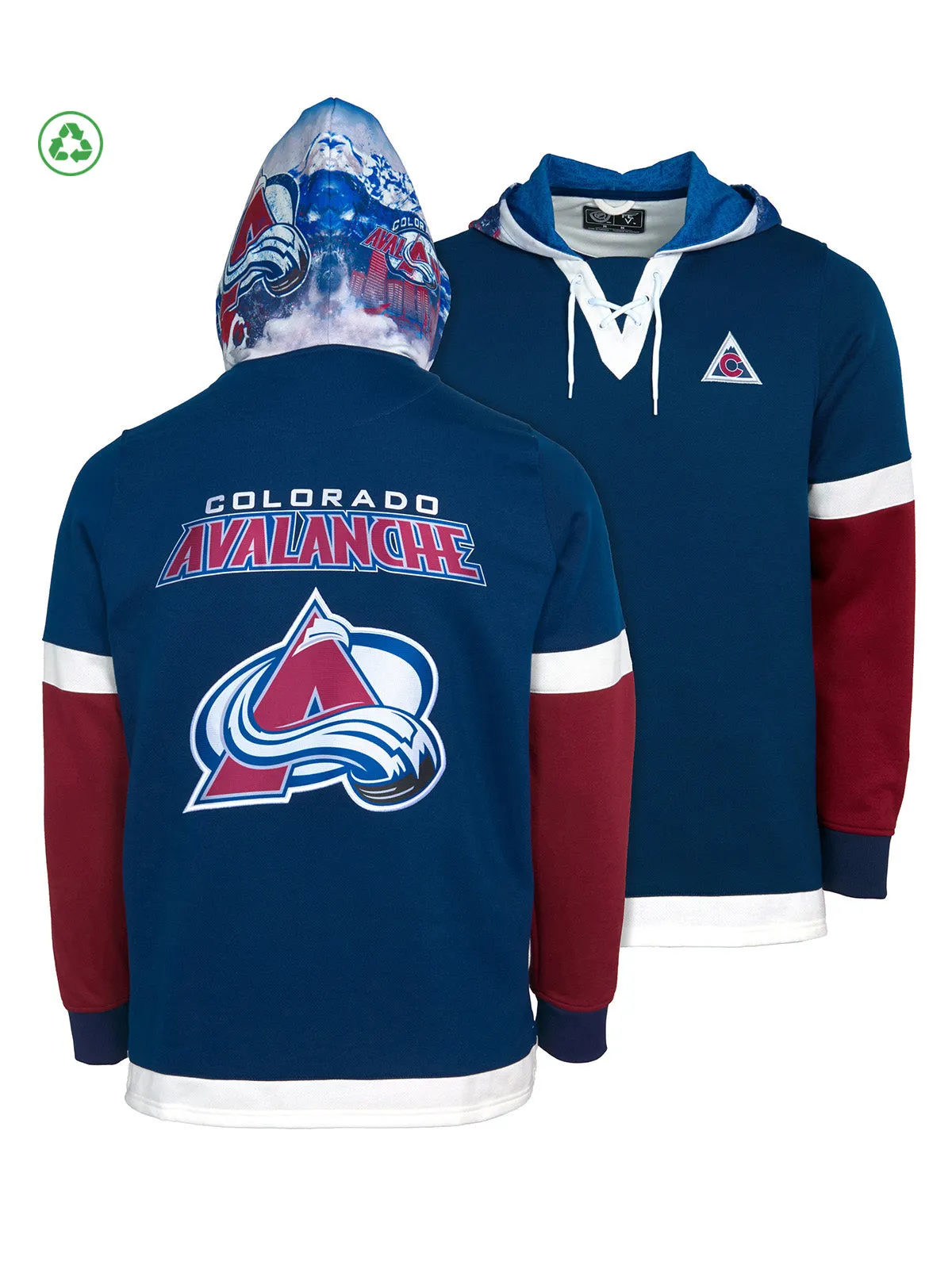 Colorado Avalanche Lace-Up Hoodie