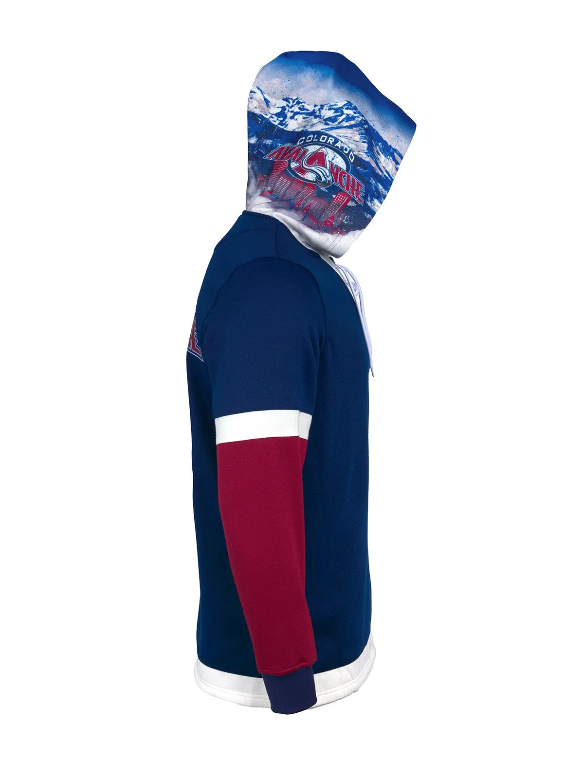 Colorado Avalanche Lace-Up Hoodie