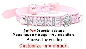 Custom Rhinestone Letter Name Collar