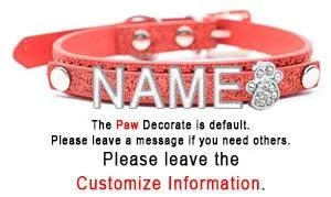 Custom Rhinestone Letter Name Collar