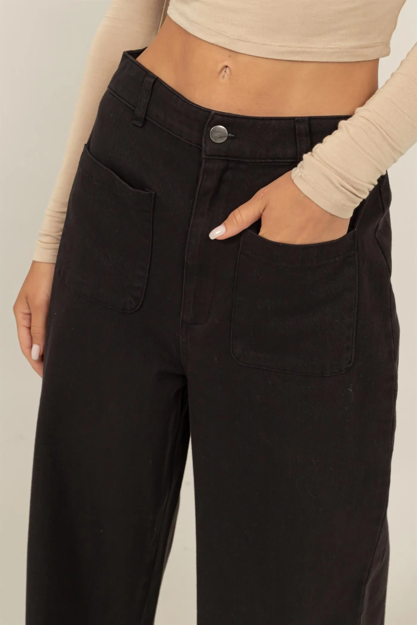 DZ25A055-High-Waist Wide-Leg Pants