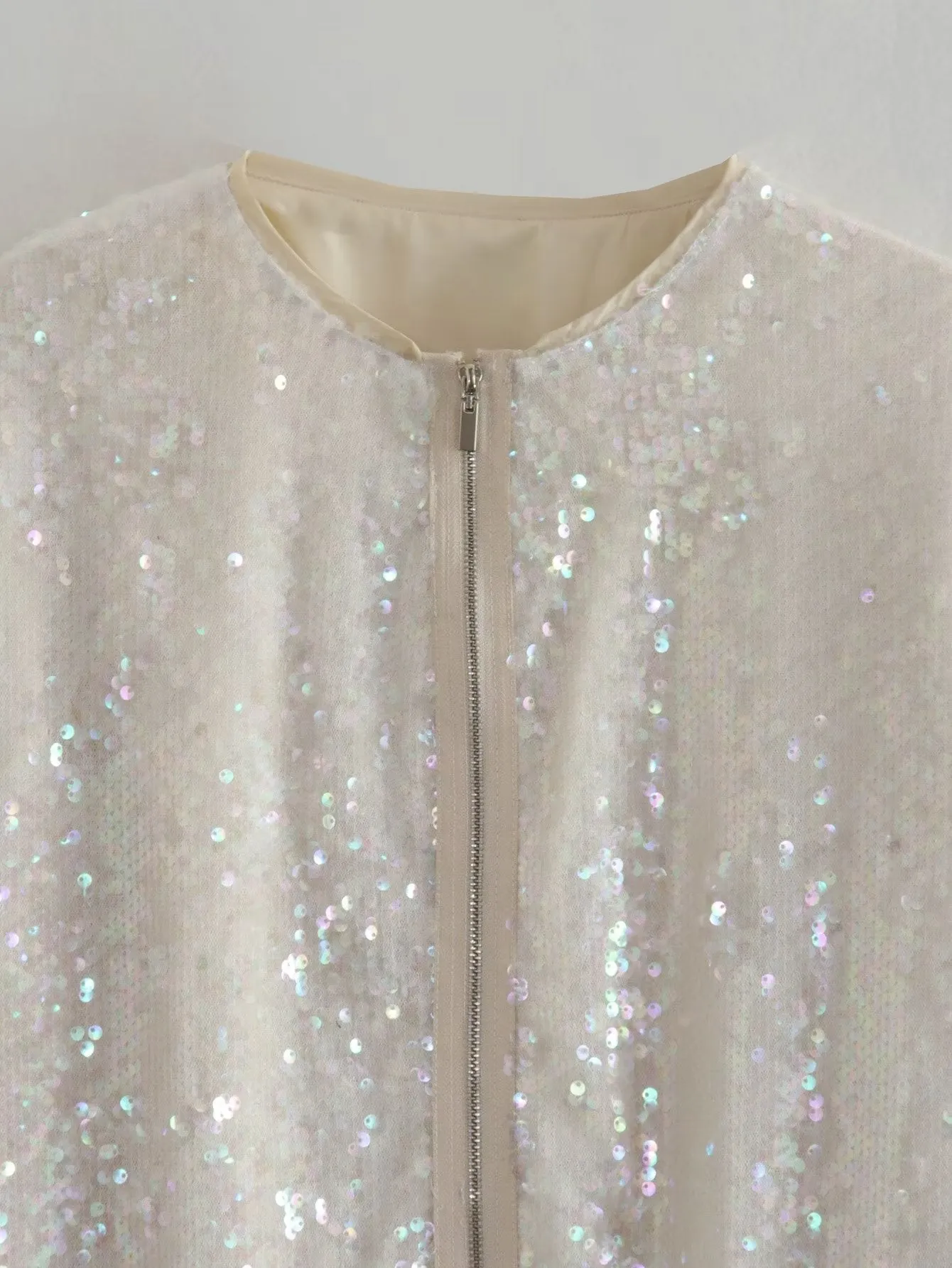 Eevi Mermaid Glitter Sequin Bomber Jackets - 2 Colors