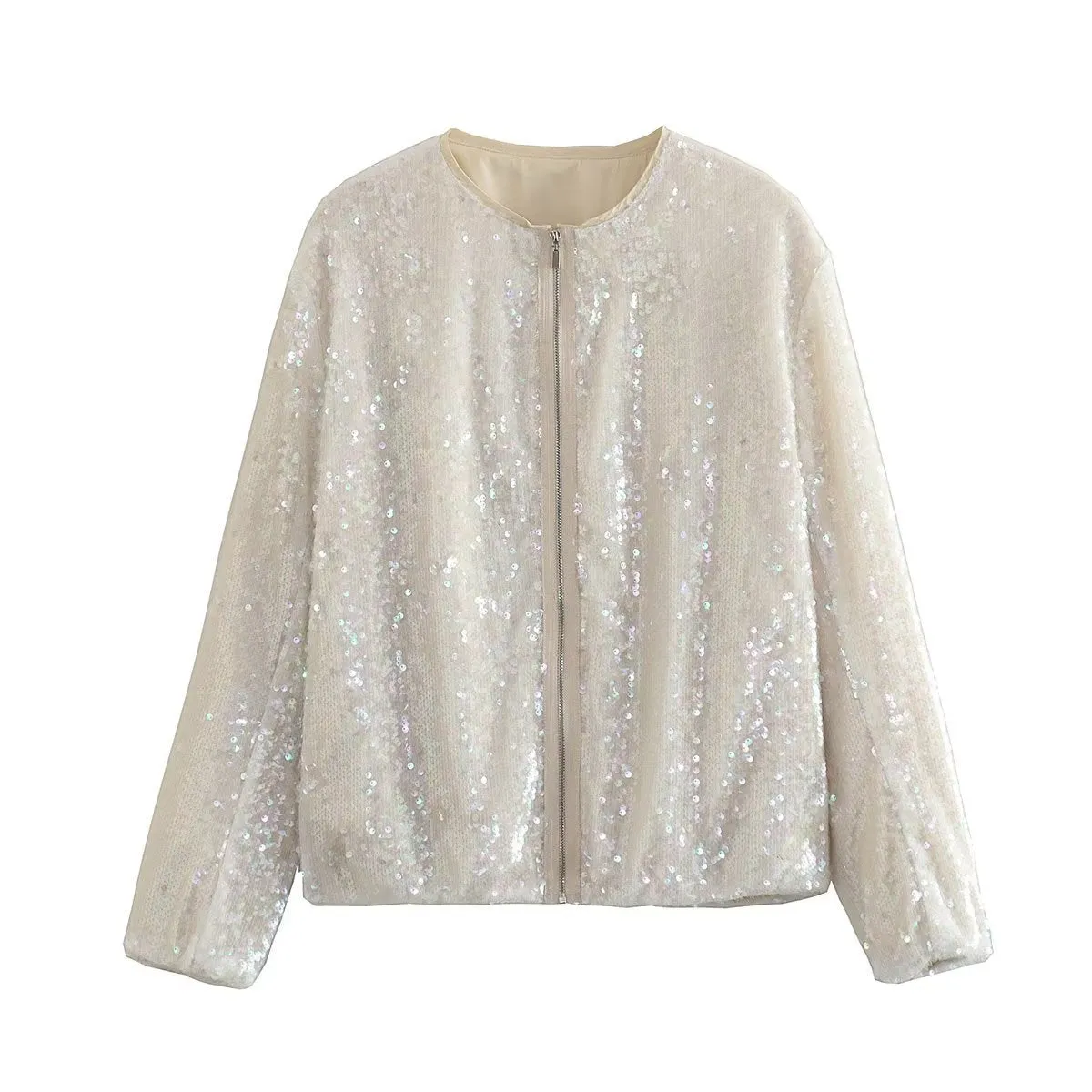 Eevi Mermaid Glitter Sequin Bomber Jackets - 2 Colors