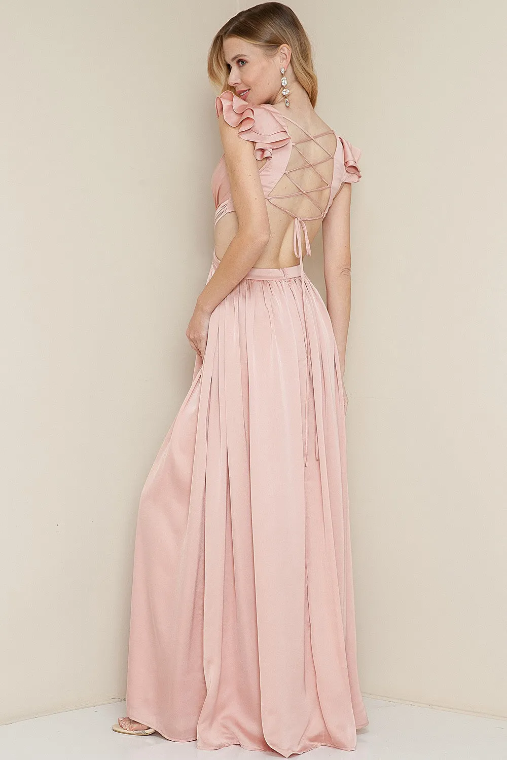 Emerson Cutout Satin Maxi Dress