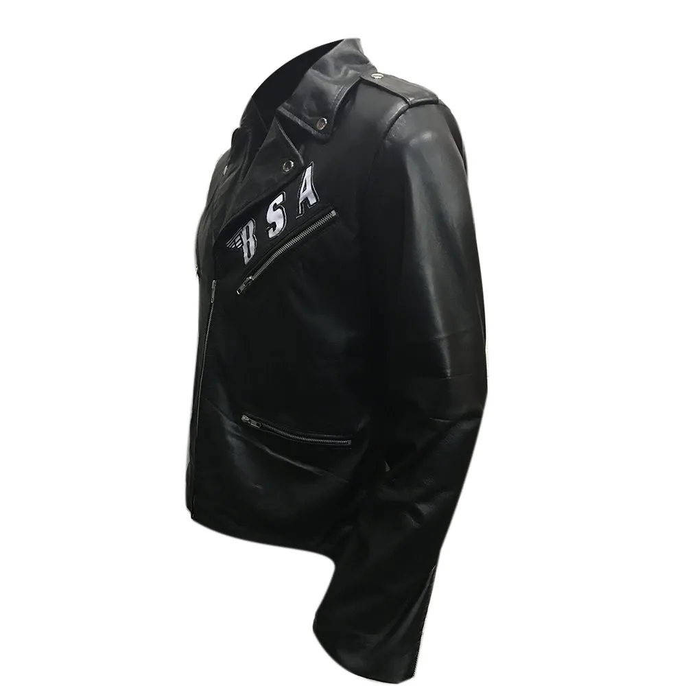 George Michael BSA Faith Rockers Revenge Black Leather Jacket