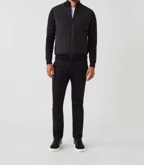 Gilet zippé col teddy noir "SWsherkan"