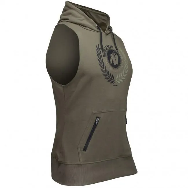 Gorilla Wear Manti Sleeveless Hoodie - Army Green