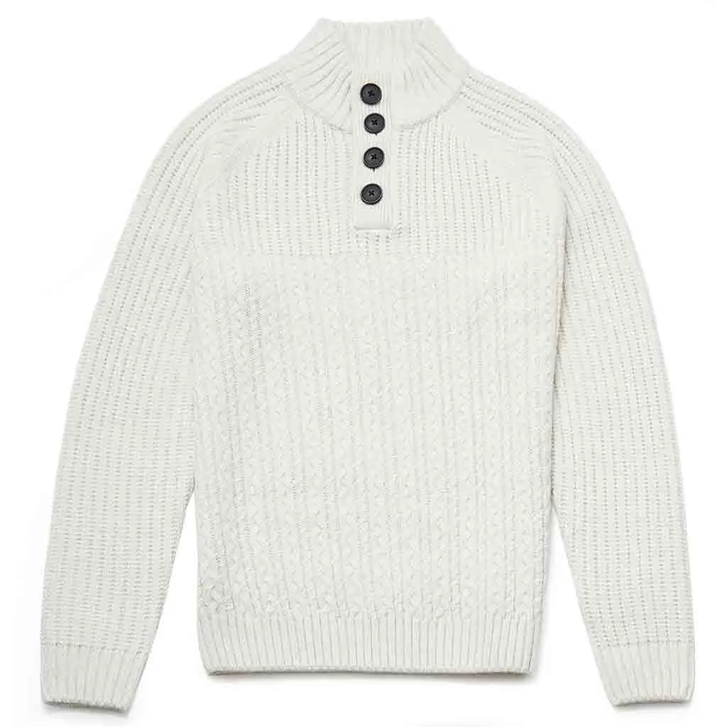 Grafton Crew Neck Moss Stitch Jumper