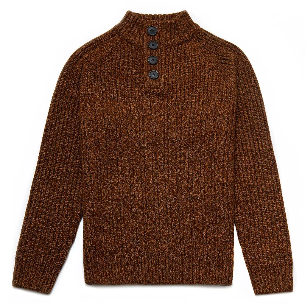 Grafton Crew Neck Moss Stitch Jumper