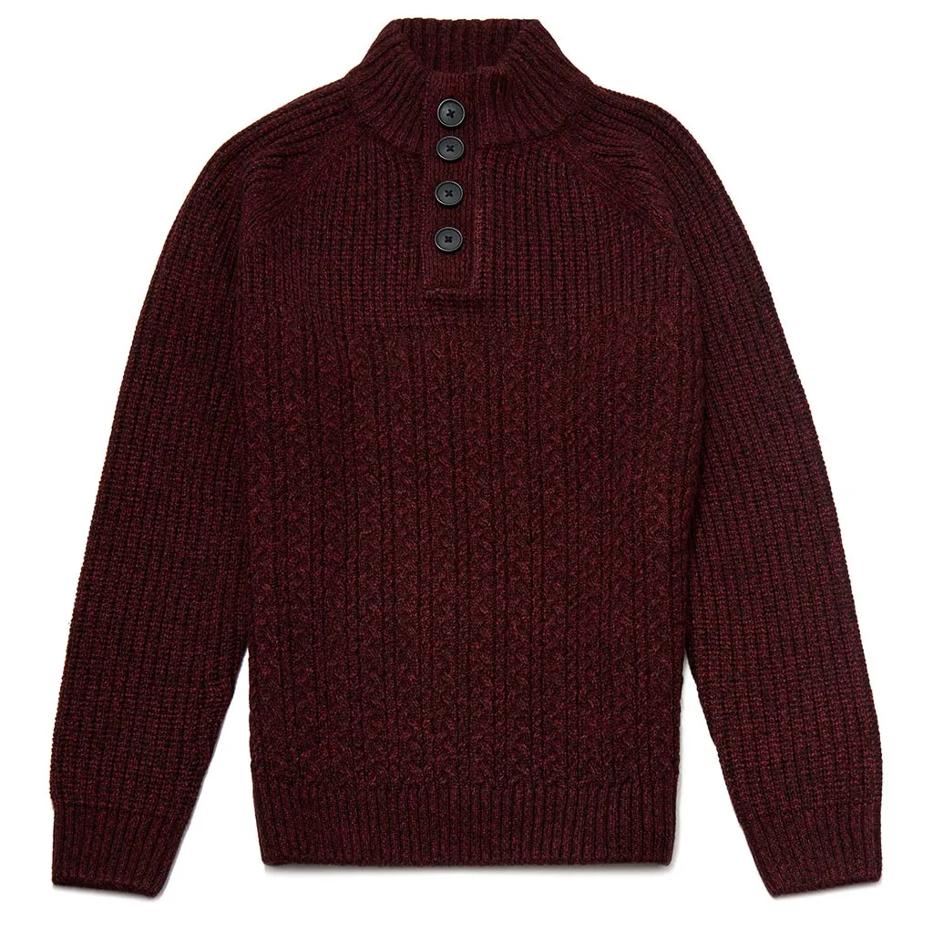 Grafton Crew Neck Moss Stitch Jumper