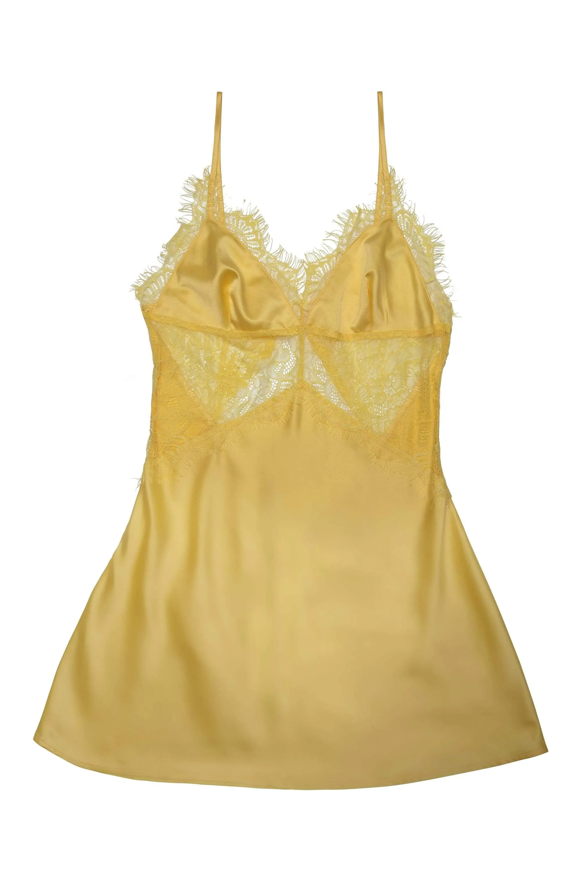 Helena Yellow Slip Dress