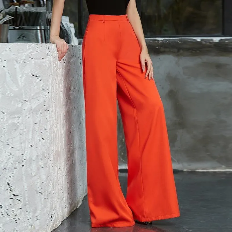 High Waist Bell Bottom Wide Leg Pants