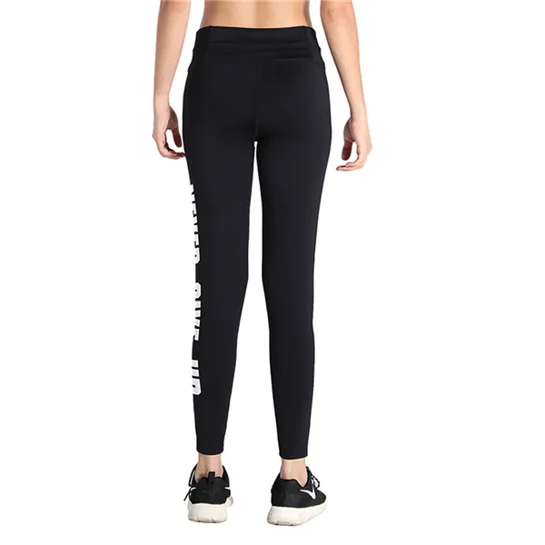 High Waist Letter Legging With Pockets