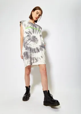 House of Holland Tie Dye Sleeveless T-Shirt Dress