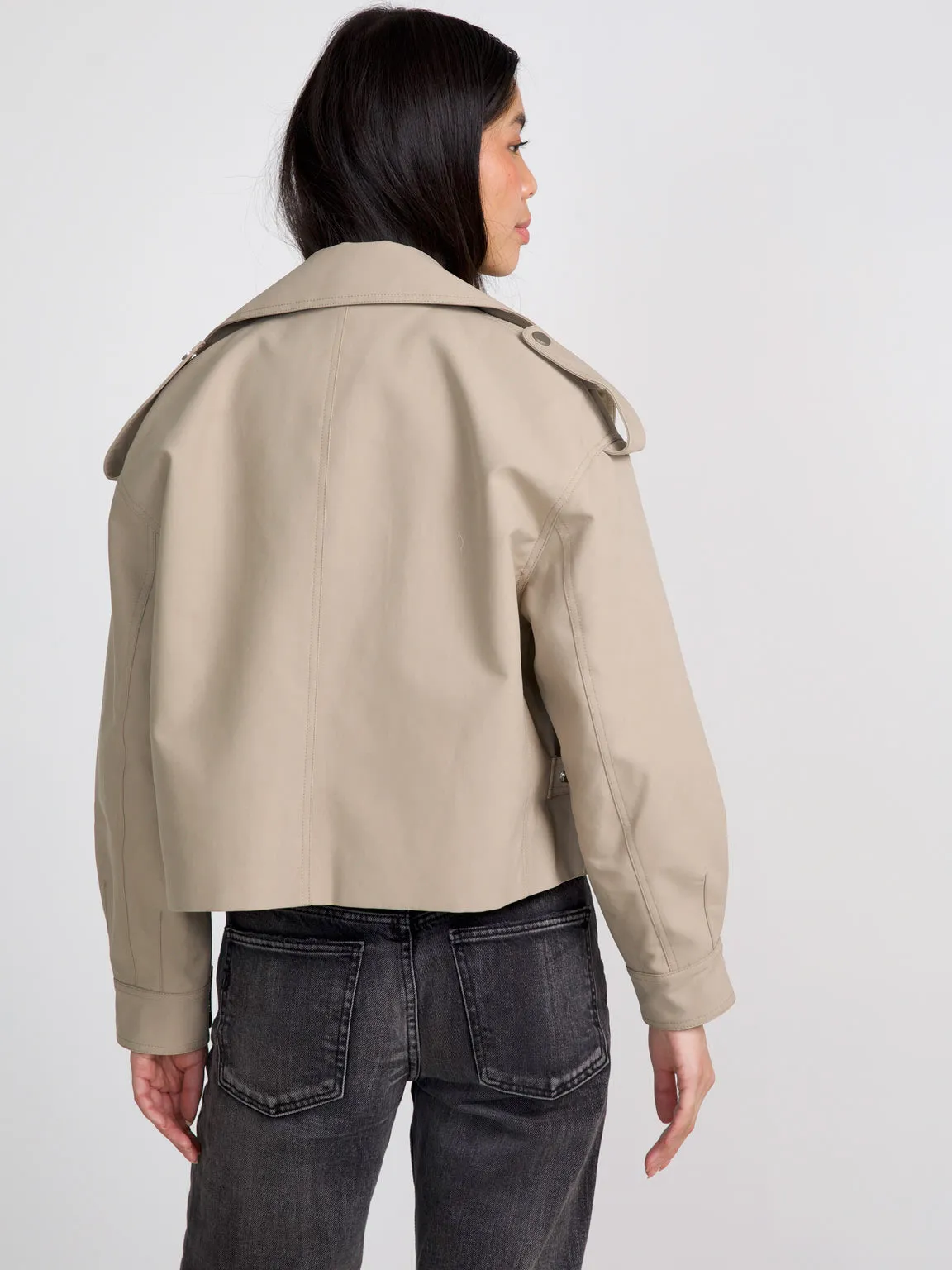 IBEN CANVAS JACKET - BEIGE