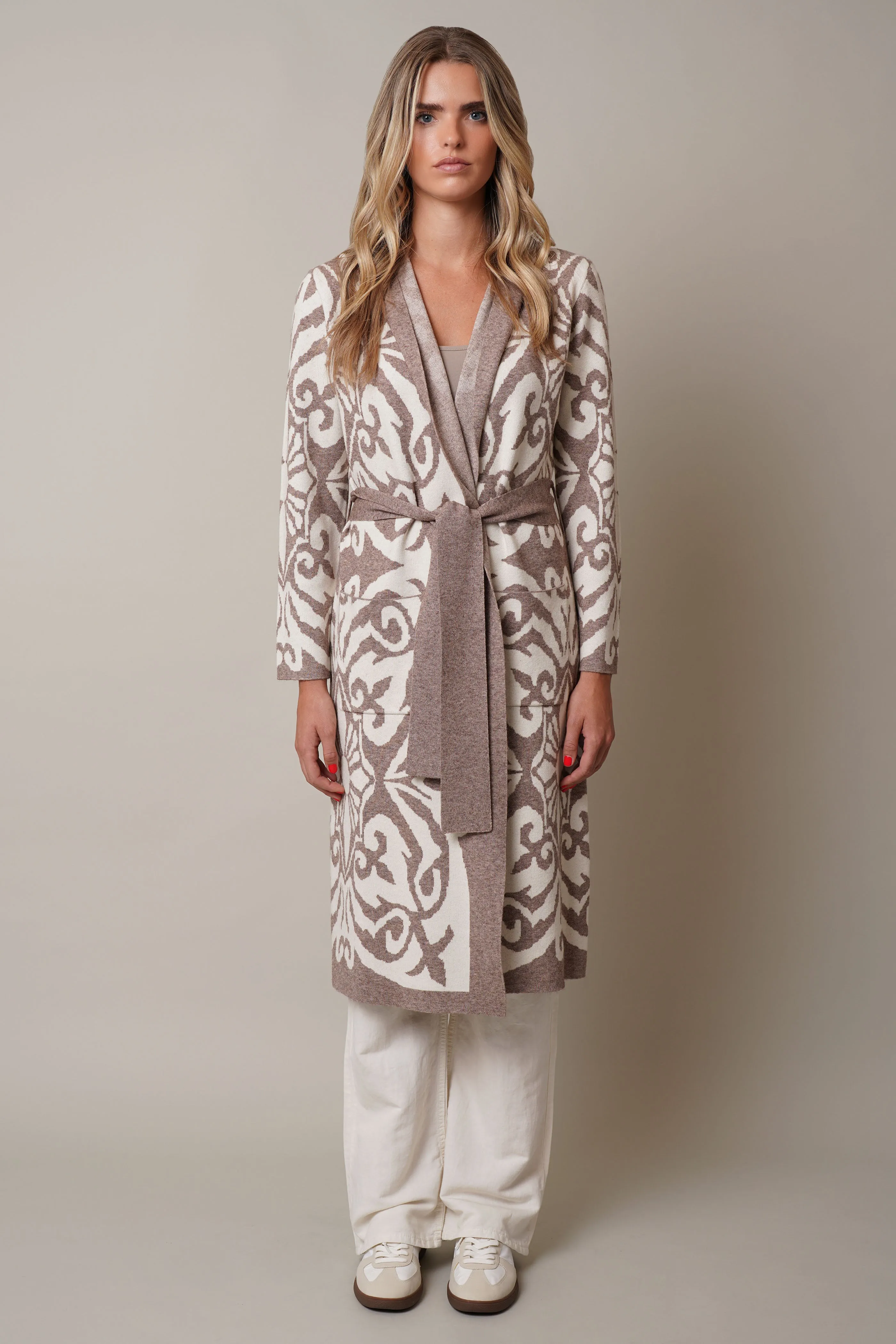 Jacquard Hooded Duster