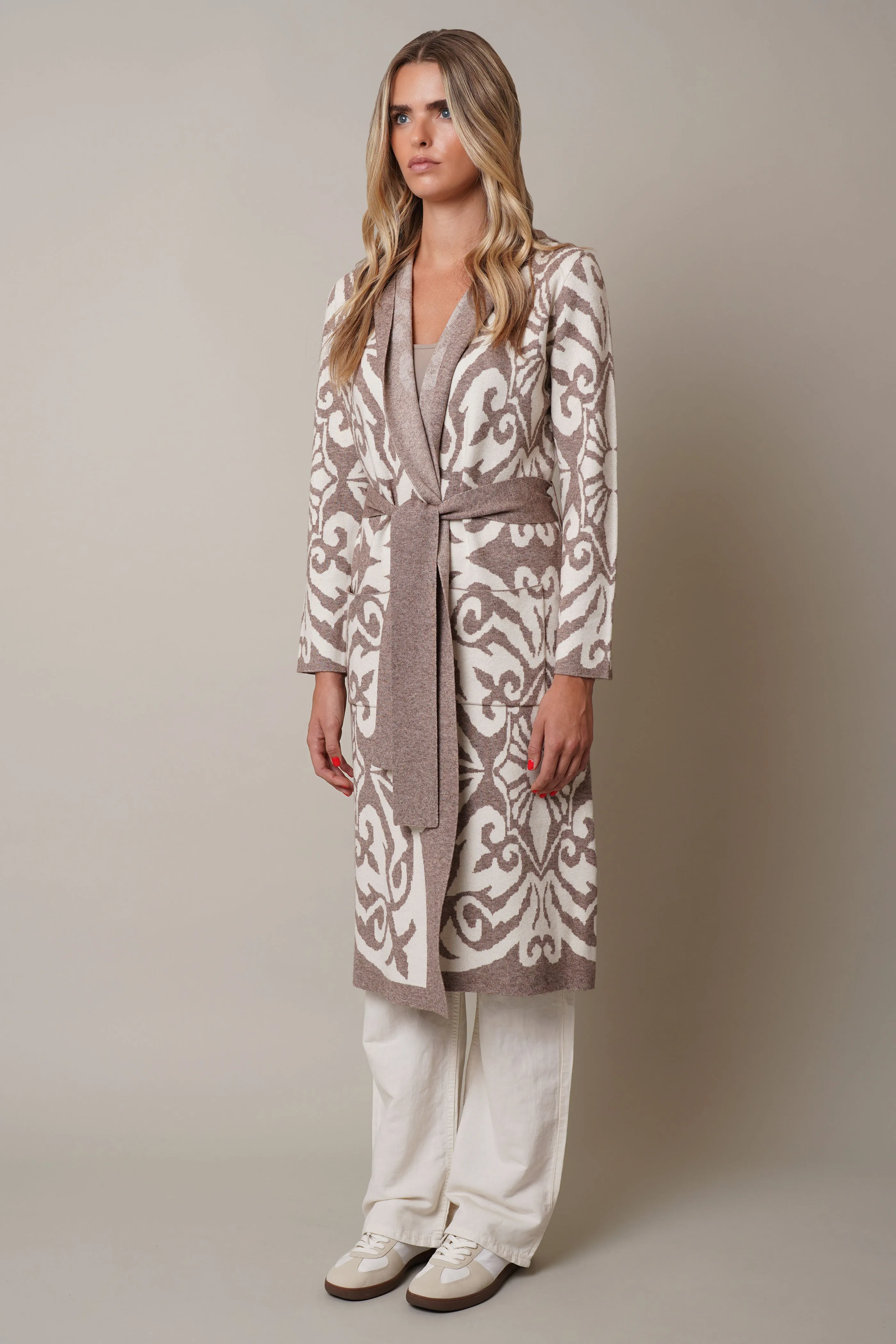 Jacquard Hooded Duster