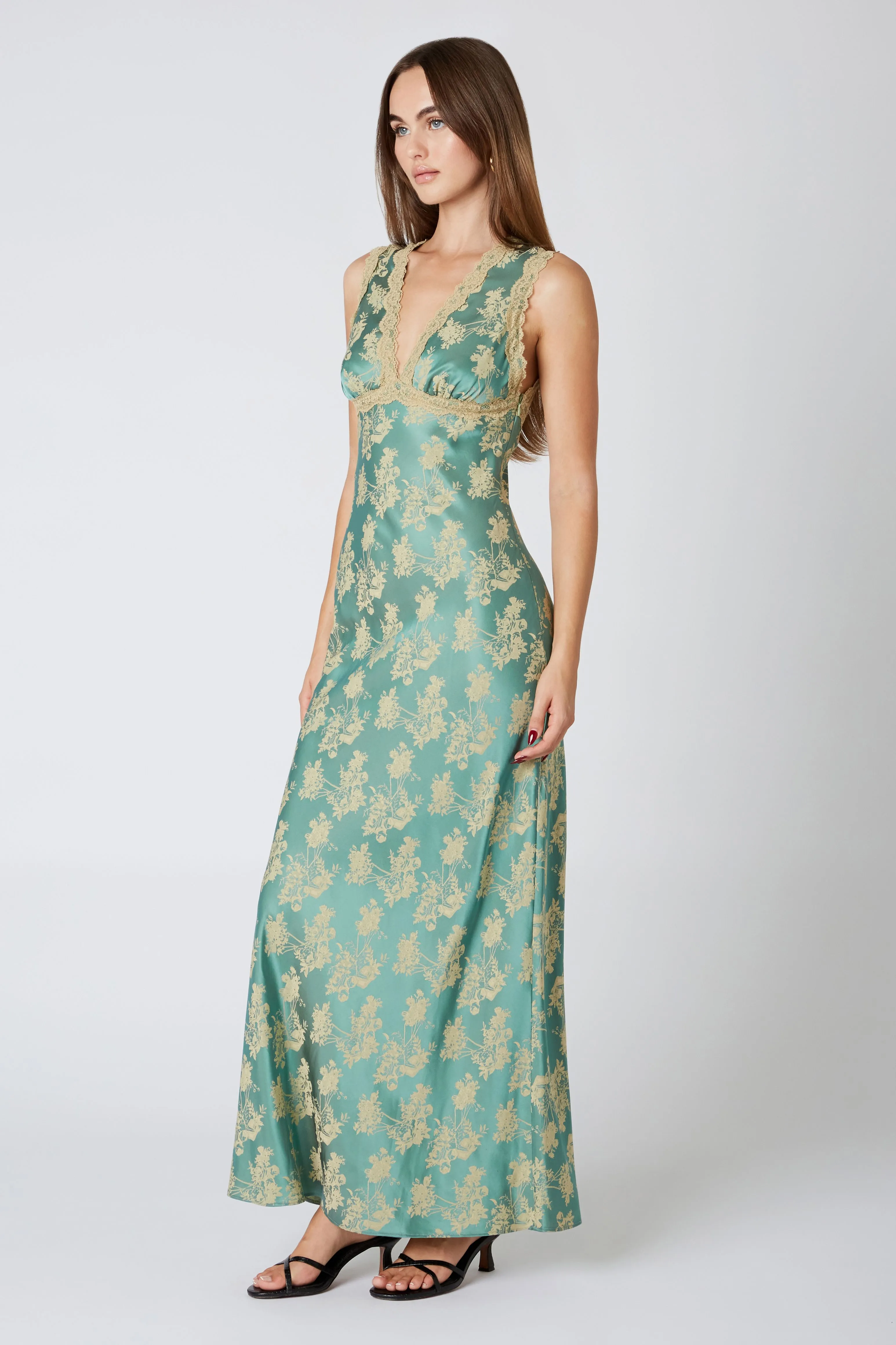 Jade Dream Slip Maxi Dress